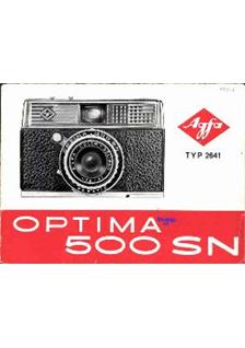 Agfa Optima 500 SN manual. Camera Instructions.